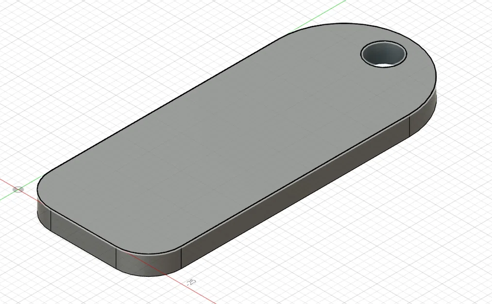 Mẫu Keychain thẻ tên đơn giản và tiện dụng cho in 3D - Image 1