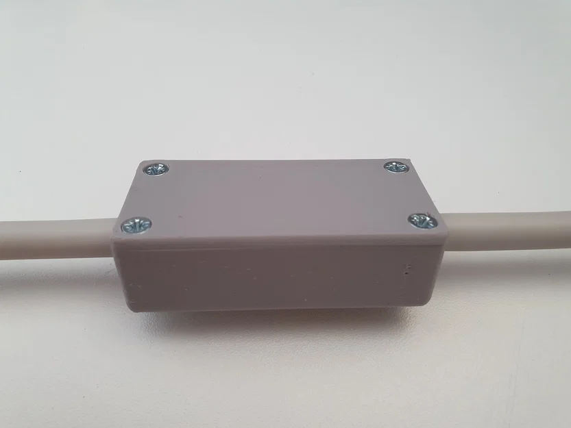 Hộp nối điện dẹt để nối 2 dây cáp (Flat connection box for 2-cable connection) - Image 3