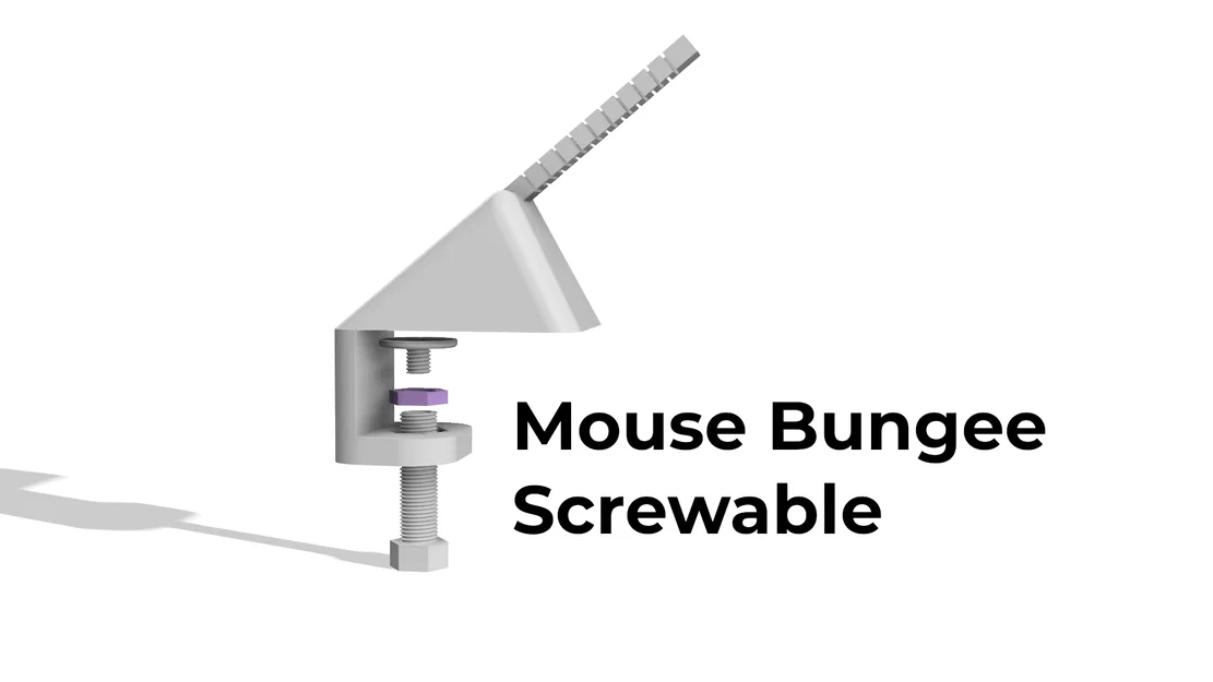 Mouse Bungee Screwable - Giá đỡ dây chuột 3D cố định vào bàn - Image 1