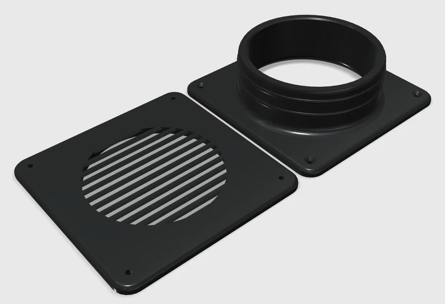 Bộ phụ kiện kết nối ống thoát khí 100mm cho máy cắt Laser và máy lạnh - Image 1