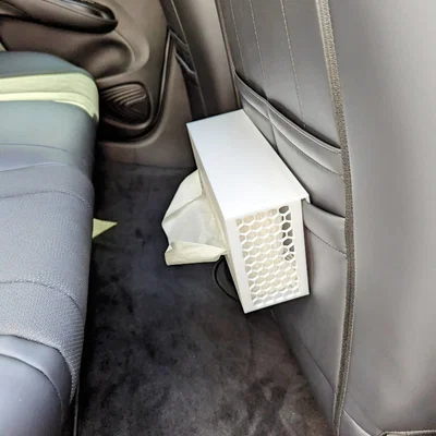 Hộp khăn giấy gắn túi lưng ghế xe [không cần support]