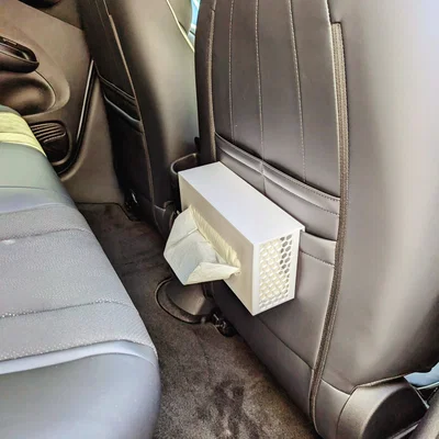 Hộp khăn giấy gắn túi lưng ghế xe [không cần support]