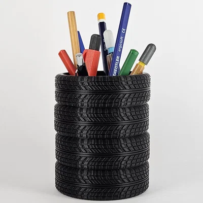Ống Cắm Bút Chồng Lốp Xe (Tyre Stack Pen Holder)