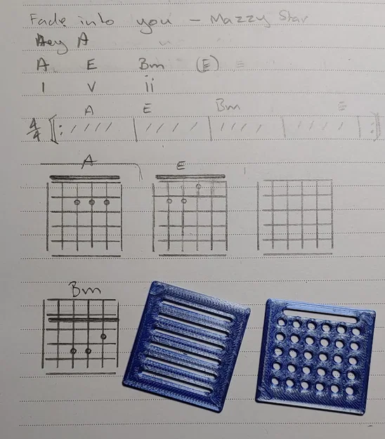 Thước Kẻ Lưới Hợp Âm Guitar (Guitar Chord Grid Rulers) - Image 1