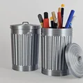 Hộp đựng bút để bàn thiết kế thùng rác vintage độc đáo - Thumbnail 1