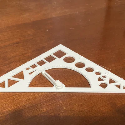 Thước Stencil Bản Vẽ Kỹ Thuật (Engineering Drawing Stencil)