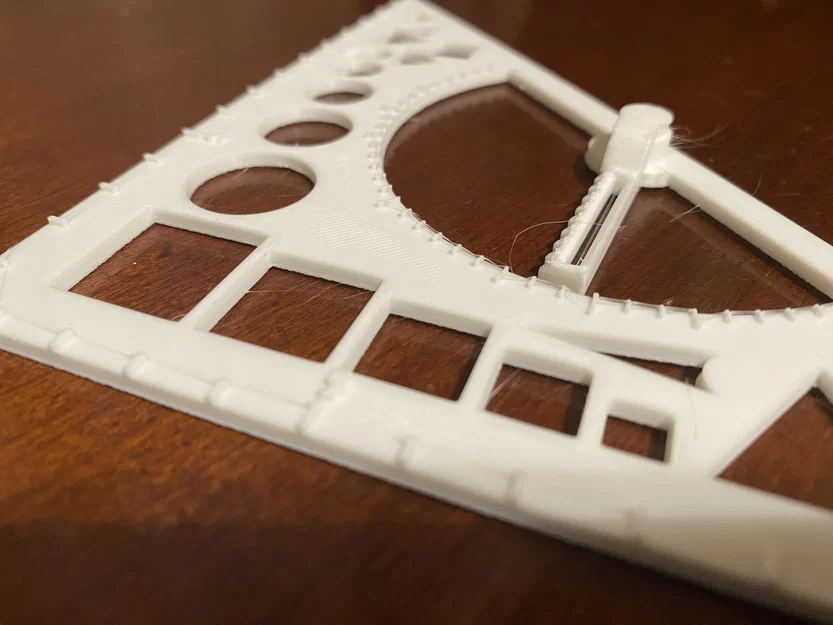 Thước Stencil Bản Vẽ Kỹ Thuật (Engineering Drawing Stencil) - Image 3