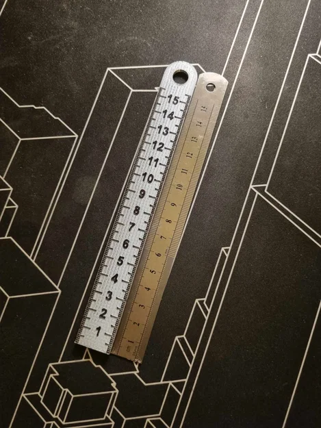 Thước 15 cm có chia mm (Chính xác) - Image 1