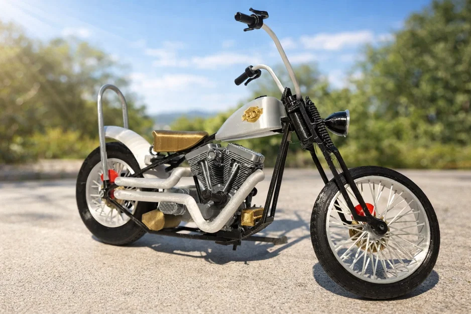 Mô hình xe máy phong cách Harley Davidson cực chất để in 3D - Image 1