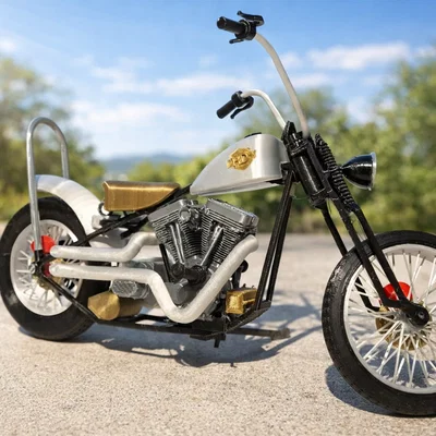 Mô hình xe máy phong cách Harley Davidson cực chất để in 3D