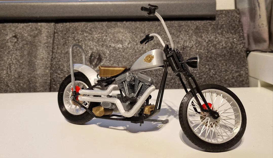 Mô hình xe máy phong cách Harley Davidson cực chất để in 3D - Image 2