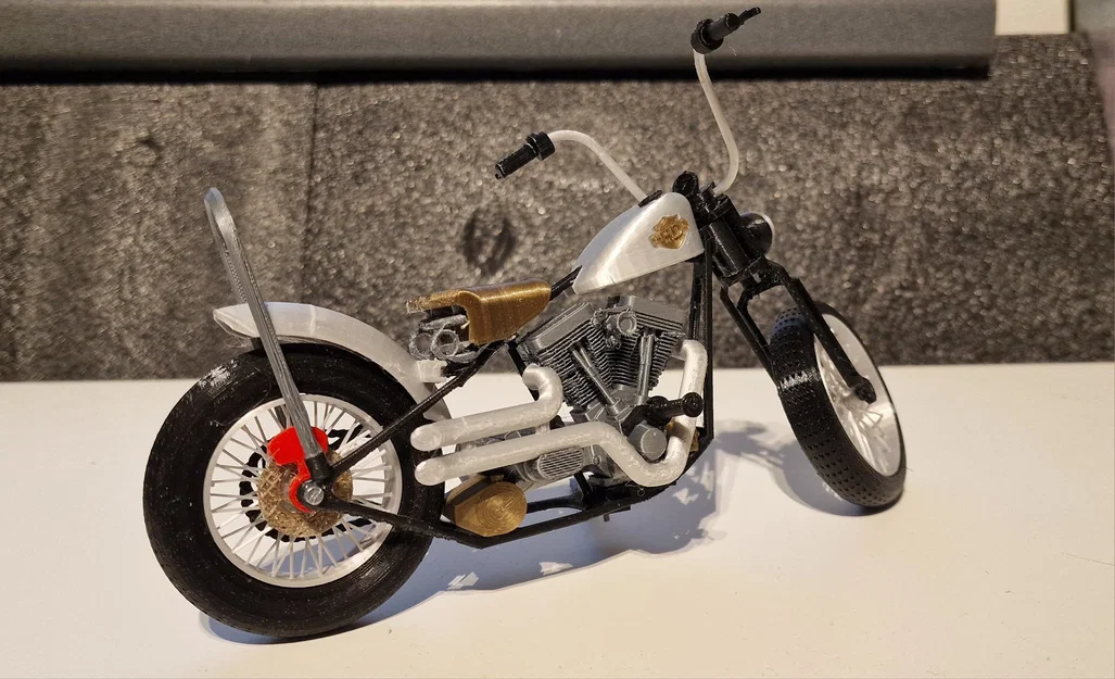 Mô hình xe máy phong cách Harley Davidson cực chất để in 3D - Image 4