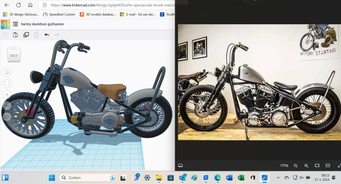 Mô hình xe máy phong cách Harley Davidson cực chất để in 3D - Image 5