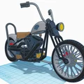 Mô hình xe máy phong cách Harley Davidson cực chất để in 3D - Thumbnail 6