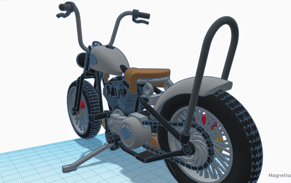 Mô hình xe máy phong cách Harley Davidson cực chất để in 3D - Image 7