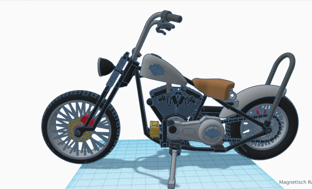 Mô hình xe máy phong cách Harley Davidson cực chất để in 3D - Image 9