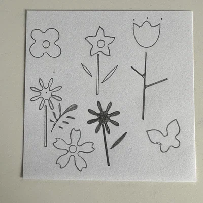 Khuôn vẽ hình hoa lá (Flower Stencil) in 3D tiện lợi cho bé và mọi người