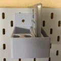 Giá treo Deburrer cho Skadis hoặc pegboard Garant/Holex, kèm ngăn lưỡi dự phòng - Thumbnail 2
