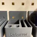 Giá treo Deburrer cho Skadis hoặc pegboard Garant/Holex, kèm ngăn lưỡi dự phòng - Thumbnail 3