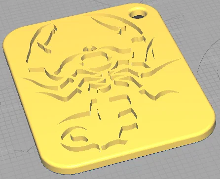 Móc khóa cung Bọ Cạp (Scorpion Keychain) in 3D độc đáo - Image 1