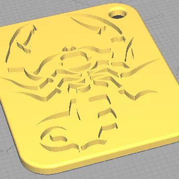 Móc khóa cung Bọ Cạp (Scorpion Keychain) in 3D độc đáo