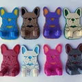 Mẫu in 3D móc treo chìa khóa hình chú chó Bulldog dễ thương - Thumbnail 1
