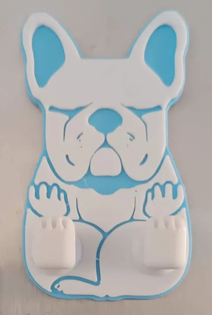 Mẫu in 3D móc treo chìa khóa hình chú chó Bulldog dễ thương - Image 5