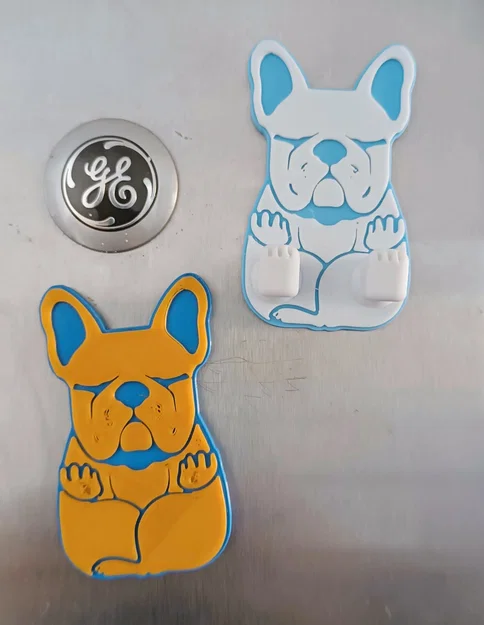 Mẫu in 3D móc treo chìa khóa hình chú chó Bulldog dễ thương - Image 7