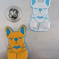 Mẫu in 3D móc treo chìa khóa hình chú chó Bulldog dễ thương - Thumbnail 7