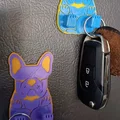 Mẫu in 3D móc treo chìa khóa hình chú chó Bulldog dễ thương - Thumbnail 8