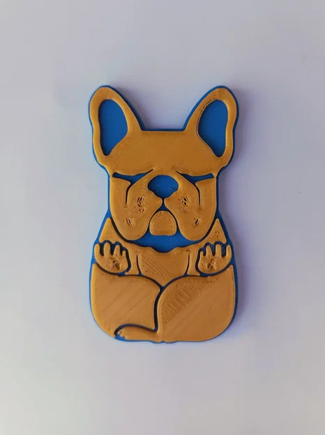 Mẫu in 3D móc treo chìa khóa hình chú chó Bulldog dễ thương - Image 9