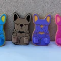 Mẫu in 3D móc treo chìa khóa hình chú chó Bulldog dễ thương - Thumbnail 11