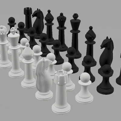 Bộ Quân Cờ Vua 3D (Chess Figures) Đẹp, Dễ In Cho Mọi Người