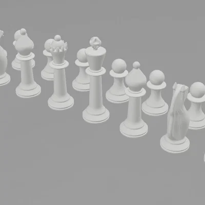 Bộ Quân Cờ Vua 3D (Chess Figures) Đẹp, Dễ In Cho Mọi Người