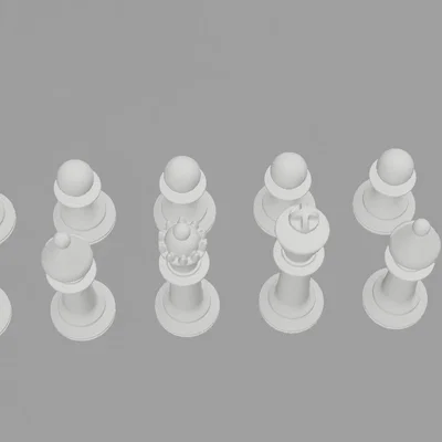 Bộ Quân Cờ Vua 3D (Chess Figures) Đẹp, Dễ In Cho Mọi Người