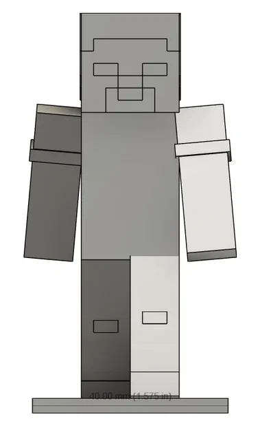 Mô hình 3D nhân vật Steve trong Minecraft để bàn đẹp mắt - Image 4