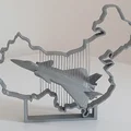 China Chengdu J-20 - String Art - 歼-20 - Thumbnail 1