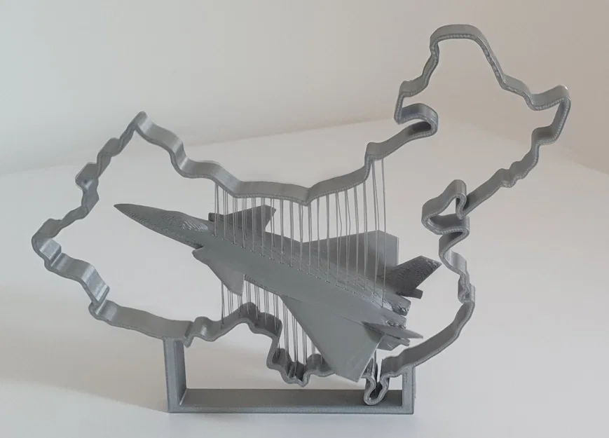China Chengdu J-20 - String Art - 歼-20 - Image 2