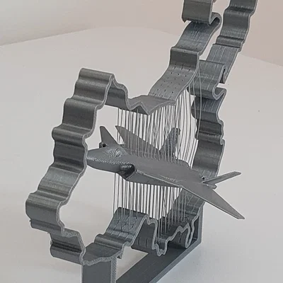 China Chengdu J-20 - String Art - 歼-20