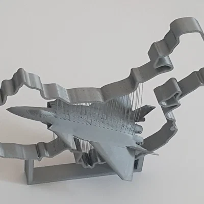 China Chengdu J-20 - String Art - 歼-20