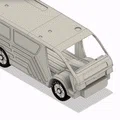 Xe Van Utility Màu Vàng Có Chuyển Động (Yellow Utility Van with Movements) - Thumbnail 7
