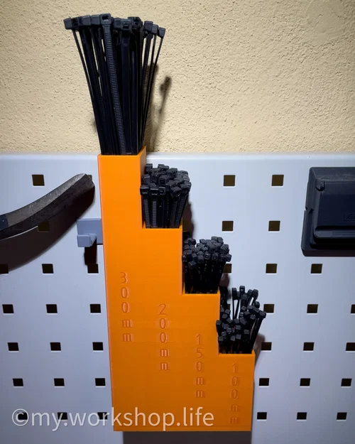 Giá treo dây rút cho Garant/Holex/Skadis (Ziptie Holder/Kabelbinder Halterung) - Image 3