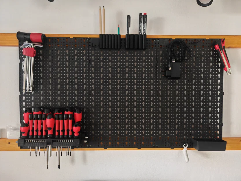 Giá đỡ bút gắn bảng treo dụng cụ Parkside (Pegboard Penholder) - Image 7