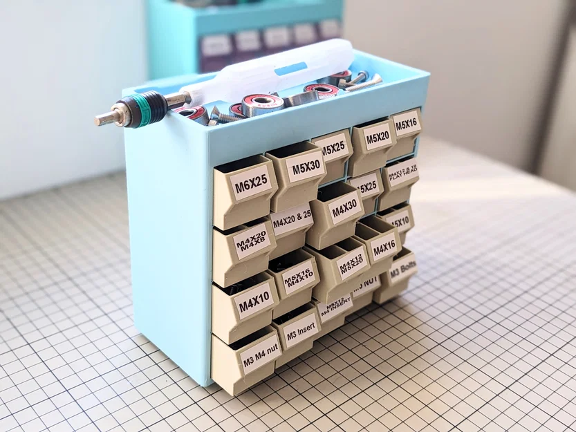 Hộp Đựng Linh Kiện Nhỏ - Small Screw Organizer In 3D Tiện Dụng - Image 2