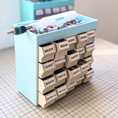 Hộp Đựng Linh Kiện Nhỏ - Small Screw Organizer In 3D Tiện Dụng