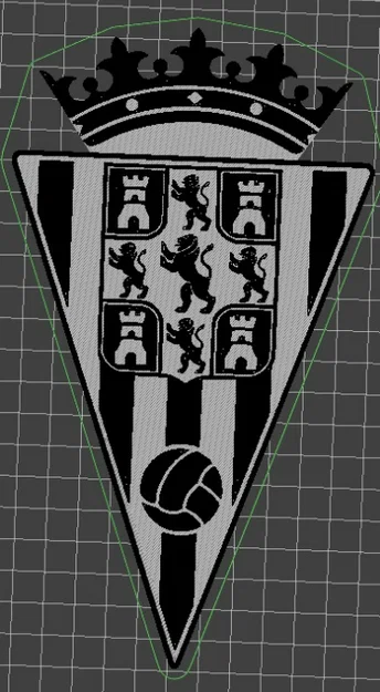 Mô hình huy hiệu câu lạc bộ bóng đá Córdoba CF in 3D đẹp mắt - Image 1