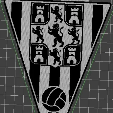 Mô hình huy hiệu câu lạc bộ bóng đá Córdoba CF in 3D đẹp mắt