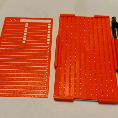 Stencil thẻ Index & Hộp đựng bỏ túi (Index Card Stencils & Pocket Keeper)