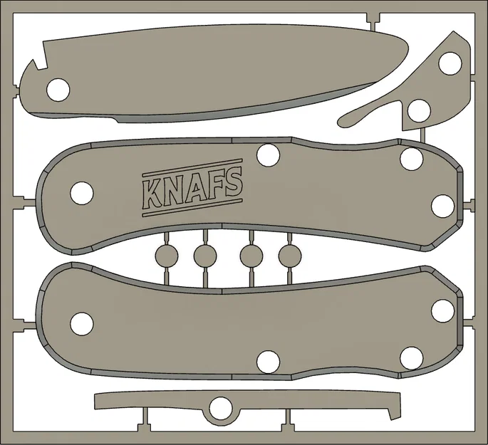 Bộ Kit Niños Knife Kit (dao gấp lockback in 3D) - Image 2