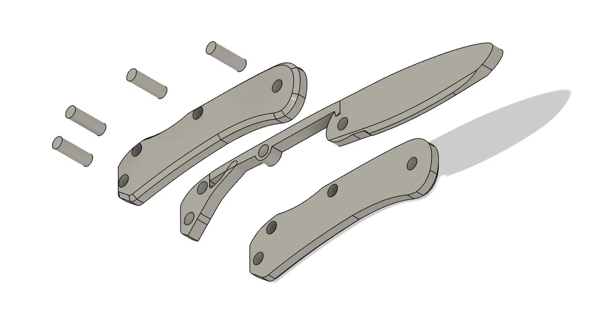 Bộ Kit Niños Knife Kit (dao gấp lockback in 3D) - Image 3